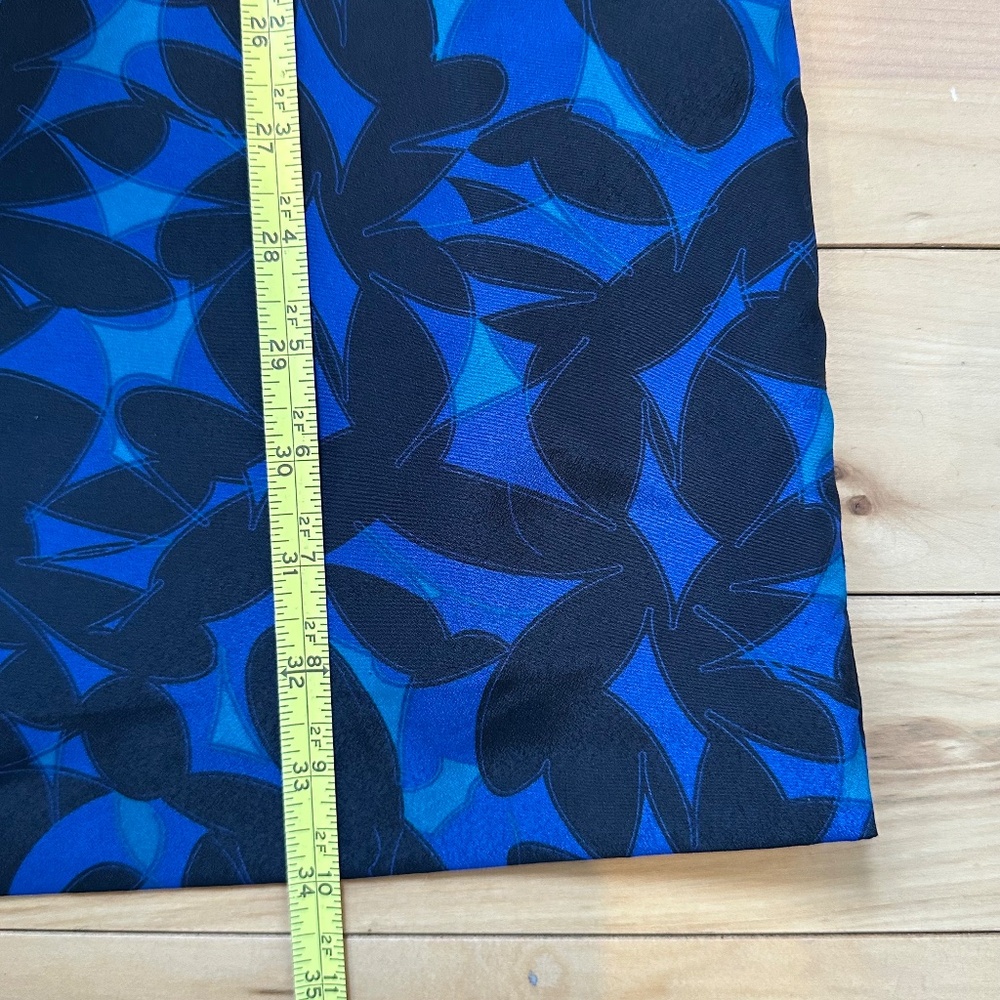 J.CREW Printed Mini Dress Women's Crew Neck Three Quarter Sleeve blue - Picture 6 of 6